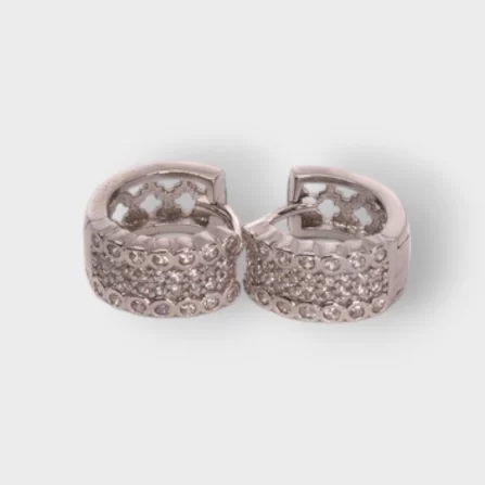 Cubic Zirconia 925 Sterling Silver Earring Set