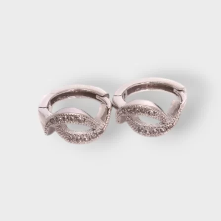 Cubic Zirconia Sterling Silver 925 Earring Set